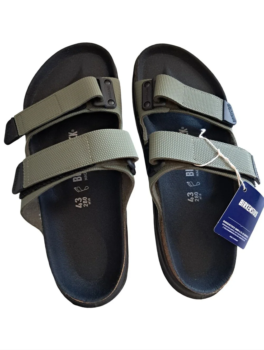 Birkenstock Atacama Men's Sandals Size 10 Regular Fit NEW Futura Khaki Green